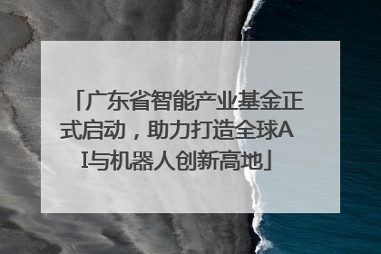 广东省智能产业基金正式启动，助力打造全球AI与机器人创新高地