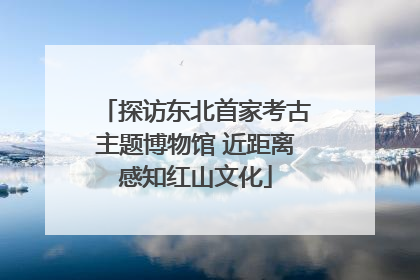 探访东北首家考古主题博物馆 近距离感知红山文化