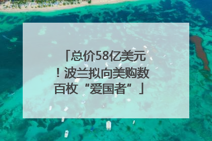 总价58亿美元！波兰拟向美购数百枚“爱国者”
