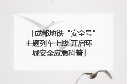 成都地铁“安全号”主题列车上线 开启环城安全应急科普