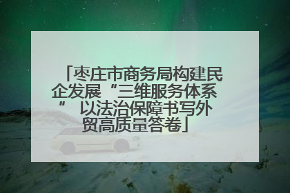 枣庄市商务局构建民企发展“三维服务体系” 以法治保障书写外贸高质量答卷