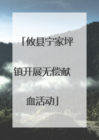 攸县宁家坪镇开展无偿献血活动