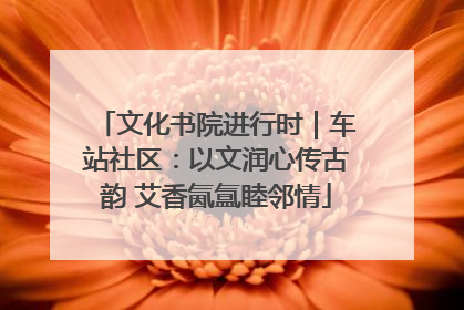 文化书院进行时｜车站社区：以文润心传古韵 艾香氤氲睦邻情