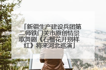 新疆生产建设兵团第二师铁门关市原创情景歌舞剧《石榴花开别样红》将来河北巡演