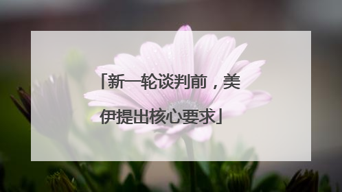 新一轮谈判前，美伊提出核心要求