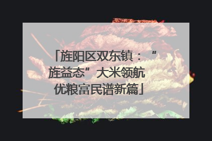 旌阳区双东镇：“旌益态”大米领航 优粮富民谱新篇