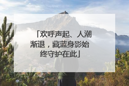 欢呼声起、人潮渐退，藏蓝身影始终守护在此