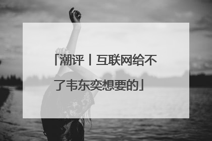 潮评丨互联网给不了韦东奕想要的
