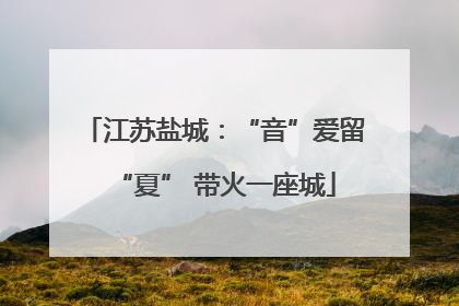 江苏盐城：“音”爱留“夏” 带火一座城