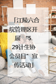 江陵六合垸管理区开展 “5.29计生协会员日”宣传活动