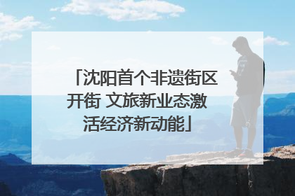 沈阳首个非遗街区开街 文旅新业态激活经济新动能