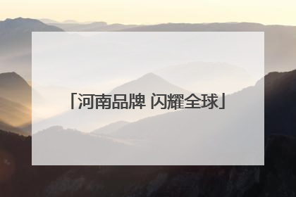 河南品牌 闪耀全球