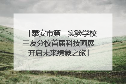 泰安市第一实验学校三友分校首届科技画展开启未来想象之旅