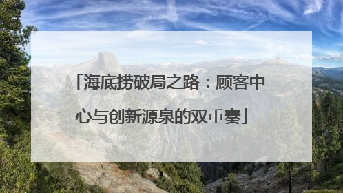 海底捞破局之路：顾客中心与创新源泉的双重奏