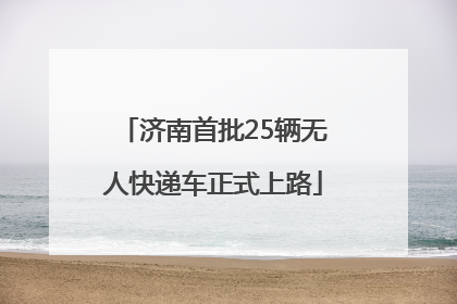 济南首批25辆无人快递车正式上路