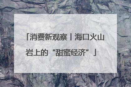 消费新观察丨海口火山岩上的“甜蜜经济”