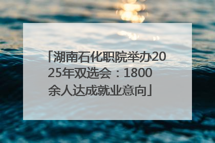 湖南石化职院举办2025年双选会：1800余人达成就业意向