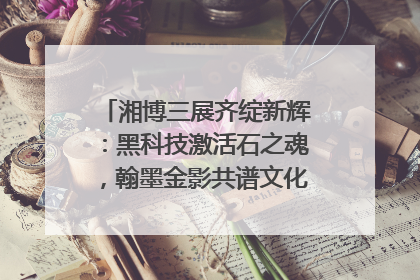 湘博三展齐绽新辉：黑科技激活石之魂，翰墨金影共谱文化遗产日华章