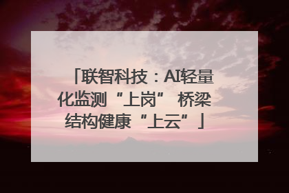 联智科技：AI轻量化监测“上岗” 桥梁结构健康“上云”