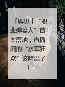 舆见丨“职业弹幕人”首案落地，直播间的“水军狂欢”该降温了