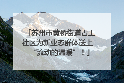 苏州市黄桥街道占上社区为新业态群体送上“流动的温暖”！