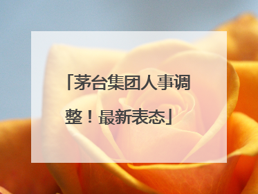 茅台集团人事调整！最新表态