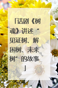 话剧《树魂》讲述“见证树、解困树、未来树”的故事