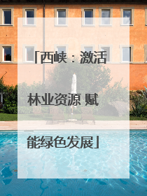 西峡：激活林业资源 赋能绿色发展