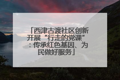 西津古渡社区创新开展“行走的党课”：传承红色基因、为民做好服务