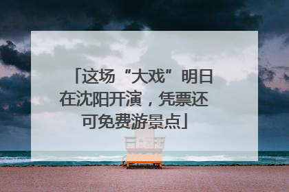这场“大戏”明日在沈阳开演，凭票还可免费游景点