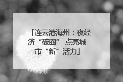 连云港海州：夜经济“破圈” 点亮城市“新”活力