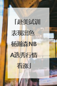 赴美试训表现出色 杨瀚森NBA选秀行情看涨