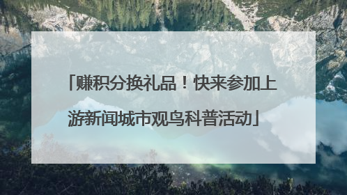 赚积分换礼品！快来参加上游新闻城市观鸟科普活动