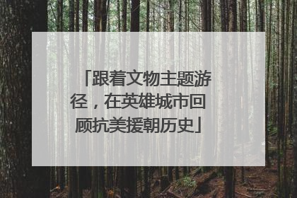 跟着文物主题游径，在英雄城市回顾抗美援朝历史