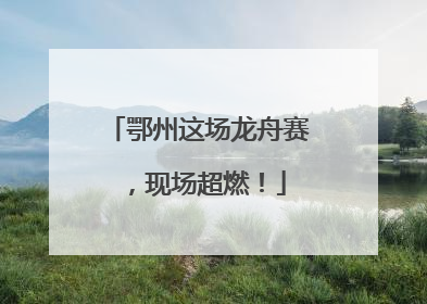 鄂州这场龙舟赛，现场超燃！