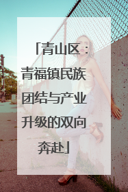 青山区：青福镇民族团结与产业升级的双向奔赴