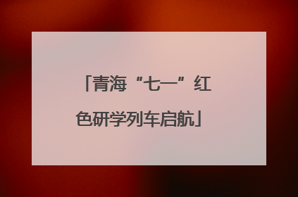 青海“七一”红色研学列车启航