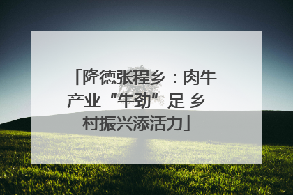 隆德张程乡：肉牛产业“牛劲”足 乡村振兴添活力