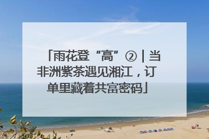 雨花登“高”②｜当非洲紫茶遇见湘江，订单里藏着共富密码