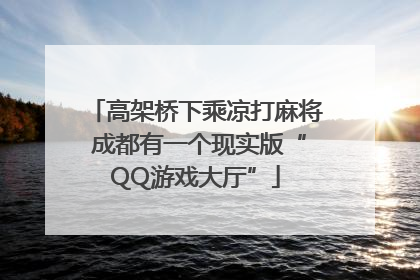 高架桥下乘凉打麻将 成都有一个现实版“QQ游戏大厅”