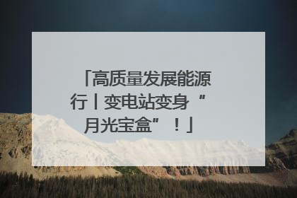 高质量发展能源行丨变电站变身“月光宝盒”！