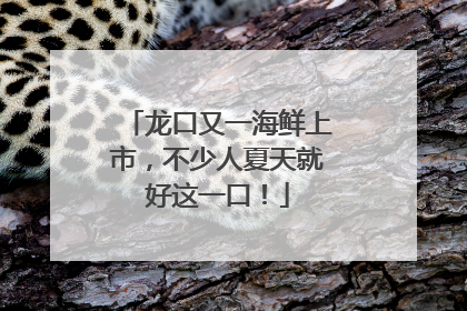 龙口又一海鲜上市，不少人夏天就好这一口！