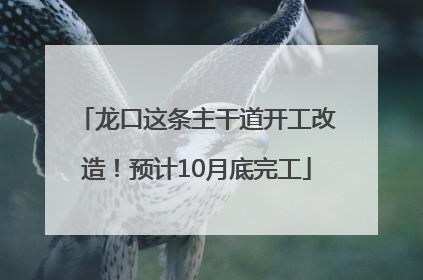 龙口这条主干道开工改造！预计10月底完工