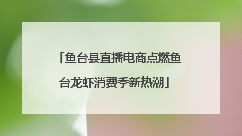 鱼台县直播电商点燃鱼台龙虾消费季新热潮