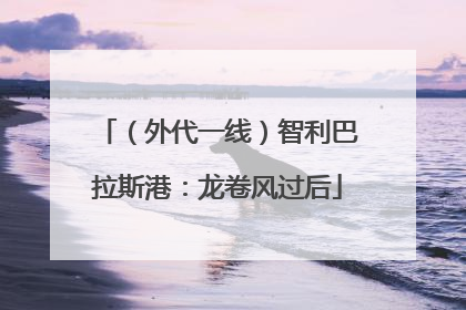 （外代一线）智利巴拉斯港：龙卷风过后