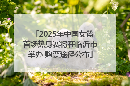 2025年中国女篮首场热身赛将在临沂市举办 购票途径公布