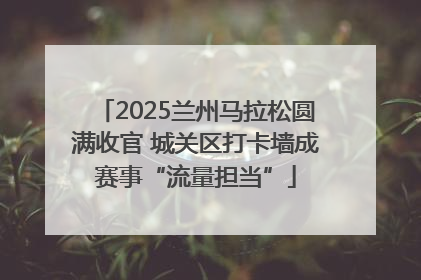 2025兰州马拉松圆满收官 城关区打卡墙成赛事“流量担当”