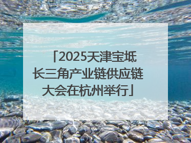 2025天津宝坻长三角产业链供应链大会在杭州举行