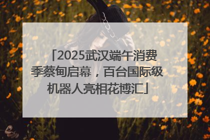 2025武汉端午消费季蔡甸启幕，百台国际级机器人亮相花博汇