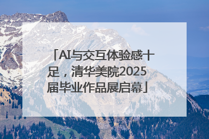 AI与交互体验感十足，清华美院2025届毕业作品展启幕